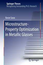 Microstructure-Property Optimization in Metallic Glasses