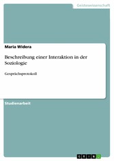 Beschreibung einer Interaktion in der Soziologie