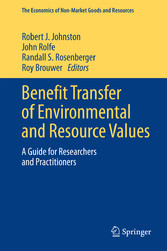 Benefit Transfer of Environmental and Resource Values