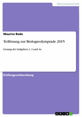 Teillösung zur Biologieolympiade 2015