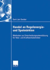 Handel an Regelenergie- und Spotmärkten