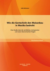 Wie die Gentechnik den Maisanbau in Mexiko bedroht: Eine Studie über die rechtlichen, biologischen und sozio-ökonomischen Folgen