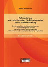 Refinanzierung von revolvierenden Förderinstrumenten durch Kreditverbriefung: Eine Untersuchung der Rahmenbedingungen für Verbriefungstransaktionen zur Refinanzierung von revolvierenden EFRE Förderfonds bei Landesförderbanken in Deutschland