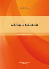 Anbetung im Gottesdienst