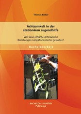 Achtsamkeit in der stationären Jugendhilfe: Wie kann ethische Achtsamkeit Beziehungen subjektorientierter gestalten?