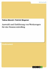 Auswahl und Einführung von Werkzeugen für das Finanzcontrolling