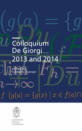 Colloquium De Giorgi 2013 and 2014