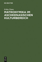 Matronymika im aschkenasischen Kulturbereich