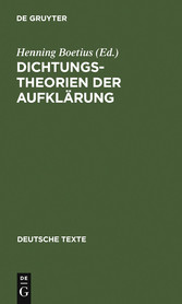 Dichtungstheorien der Aufklärung