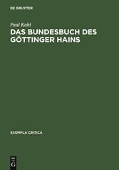 Das Bundesbuch des Göttinger Hains