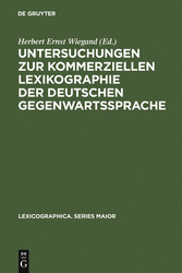 Untersuchungen zur kommerziellen Lexikographie der deutschen Gegenwartssprache. Band 2