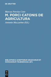 M. Porci Catonis de agri cultura