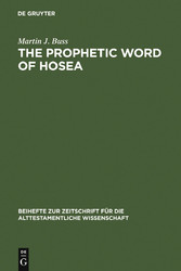 The Prophetic Word of Hosea