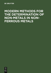 Modern Methods for the Determination of Non-Metals in Non-Ferrous Metals