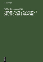 Reichthum und Armut deutscher Sprache