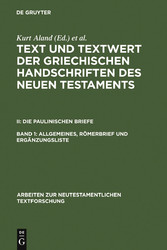 Allgemeines, Römerbrief und Ergänzungsliste