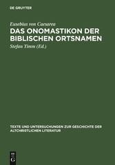 Das Onomastikon der biblischen Ortsnamen