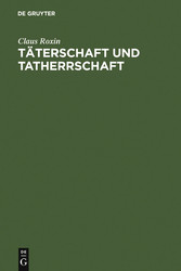 Täterschaft und Tatherrschaft