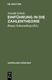 Einführung in die Zahlentheorie