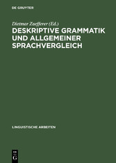 Deskriptive Grammatik und allgemeiner Sprachvergleich