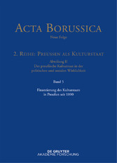 Finanzierung des Kulturstaats in Preußen seit 1800