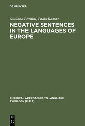 Negative Sentences in the Languages of Europe