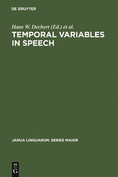 Temporal Variables in Speech