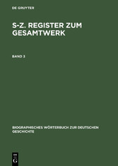 S-Z. Register zum Gesamtwerk