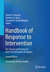 Handbook of Response to Intervention