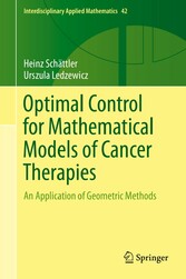 Optimal Control for Mathematical Models of Cancer Therapies