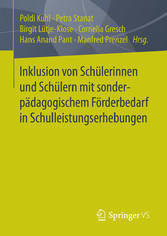 Inklusion von Schülerinnen und Schülern mit sonderpädagogischem Förderbedarf in Schulleistungserhebungen