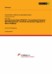 Zum Discussion Paper DP/2014/1 'Accounting for Dynamic Risk Management: a Portfolio Revaluation Approach to Macro Hedging'