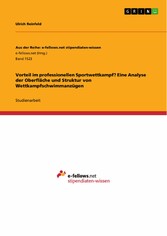 Vorteil im professionellen Sportwettkampf? Eine Analyse der Oberfläche und Struktur von Wettkampfschwimmanzügen