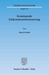 Kommunale Einkommensbesteuerung.