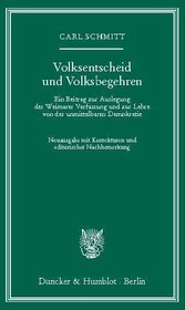 Volksentscheid und Volksbegehren.