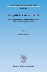 Europäisches Konzernrecht.