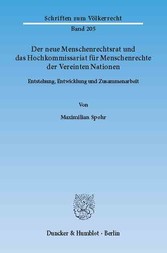 Der neue Menschenrechtsrat und das Hochkommissariat für Menschenrechte der Vereinten Nationen.