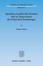 Spenden an politische Parteien und an Abgeordnete des Deutschen Bundestages.