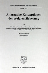 Alternative Konzeptionen der sozialen Sicherung.