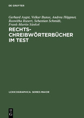 Rechtschreibwörterbücher im Test