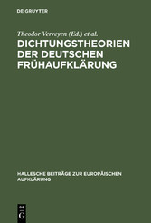 Dichtungstheorien der deutschen Frühaufklärung