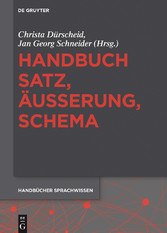 Handbuch Satz, Äußerung, Schema