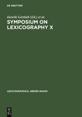 Symposium on Lexicography X