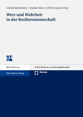 Wert und Wahrheit in der Rechtswissenschaft