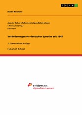 Veränderungen der deutschen Sprache seit 1945