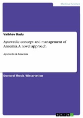 Ayurvedic concept and management of  Anaemia. A novel approach