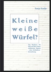 Kleine weiße Würfel? Das Bauhaus, De Stijl und ihre ersten realisierten Bauten - eine Architekturbetrachtung