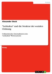 'Leitkultur' und die Struktur der sozialen Ordnung