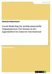 Social Marketing für nichtkommerzielle Organisationen. Der Einsatz in der Jugendarbeit bei Amnesty International