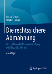 Die rechtssichere Abmahnung